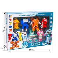 Набор роботов &laquo;Алфавит&raquo;, трансформируются, 7 штук, собираются в 1 робота