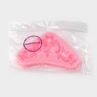 Молд Доляна &laquo;Лепнина&raquo;, силикон, 10,5&times;6&times;1 см, цвет розовый