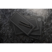 Доска для подачи из сланца Magistro Valley, 20&times;40 см, с кровостоком