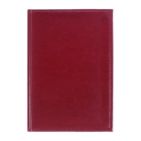 Ежедневник недатированный А5, 160 листов "Небраска", перфорация углов, бордовый