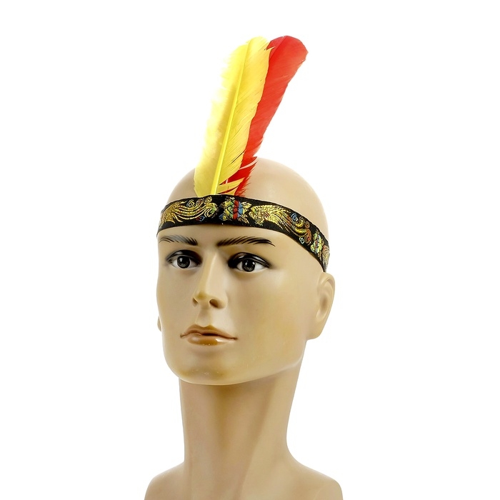 Карнавальная повязка &laquo;Индеец&raquo;, цвета МИКС