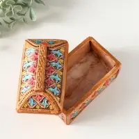 Шкатулка "Ларец цветной" 7,5х10х6 см
