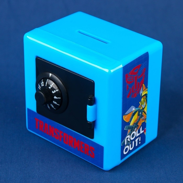 Копилка сейф, 8,8 см х 7,5 см х 8,8 см "Бамблби", Трансформеры