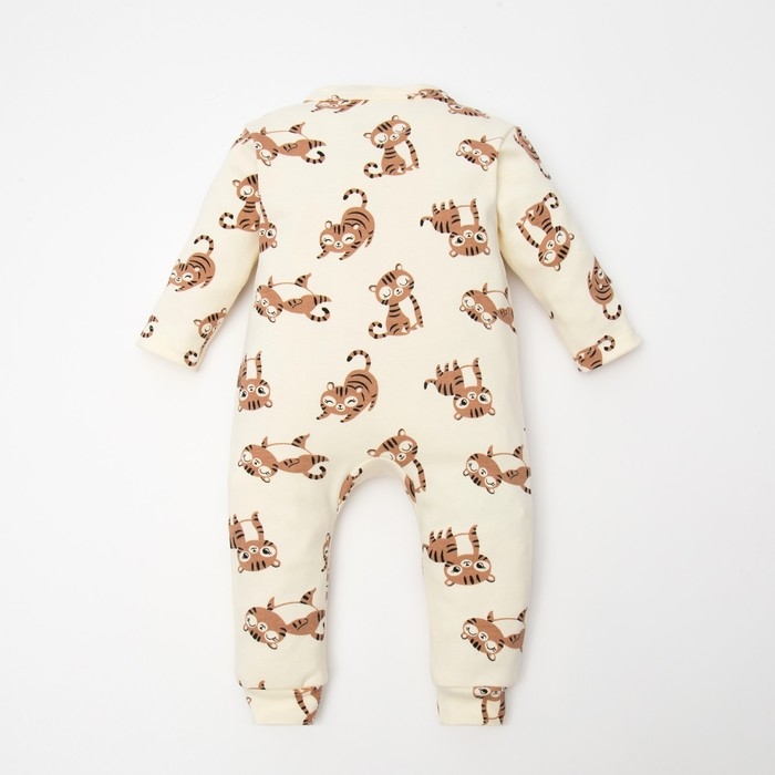 Комбинезон в набивку Крошка Я Комбинезон в набивку Крошка Я "Тигруля", рост 68-74 см, бежевый