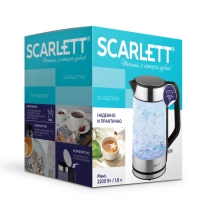 Чайник электрический стеклянный с подсветкой 1.8 л