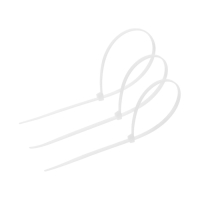 Хомут нейлоновый для стяжки, ТУНДРА, 3,6х250 мм, белый, 100 шт