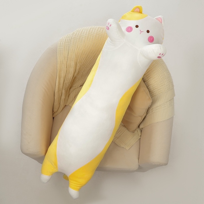 Шкурка мягкой игрушки &laquo;Кот-батон&raquo;, 110 см, цвет жёлтый, без набивки