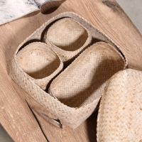 Набор плетеных корзин "Энди" 28.5х28.5х18.5 см