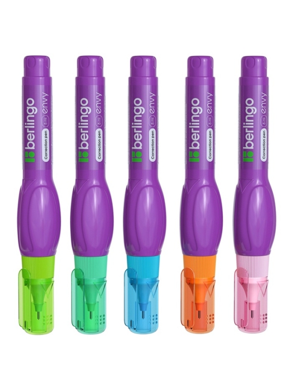 Корректор-ручка, Berlingo Envy металлический наконечник, 8 мл, МИКС