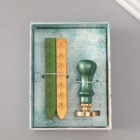 Сургучный набор "Дерево" печать, ручка, сургуч 12,5х10х3,6 см