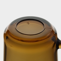 Кружка стеклянная Ogni Giorno, 250 мл, цвет коричневый