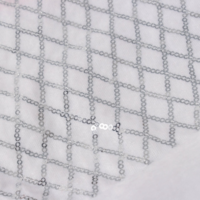 Колпак новогодний Колпак новогодний "Сетка сияние" 30х38 см, бело-серебристый