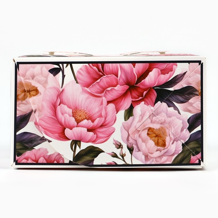 Коробка под бенто-торт с окном &laquo;Для тебя&raquo;, 14 х 14 х 8 см