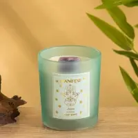 Свеча в стекле с камнем Manifest жасмин 200 гр соевый воск