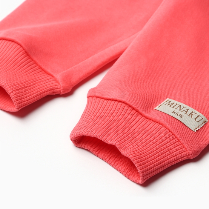 Штаны детские MINAKU, цвет коралловый, рост 68-74 см