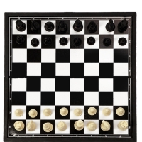 Шахматы 26 х 26 см, король h-4.6 см, d-1.9 см, доска и фигуры пластик