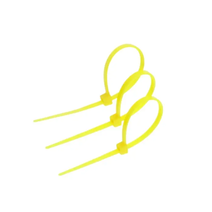 Хомут нейлоновый для стяжки, ТУНДРА, 2.5&times;100 мм, желтый, 25 шт.