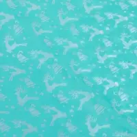 Бумага упаковочная тишью &laquo;Олени на голубом&raquo;,50&times;66 см