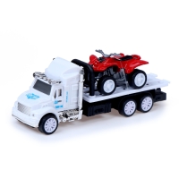 Грузовик инерционный «Эвакуатор» с квадроциклом, МИКС Грузовик инерционный «Эвакуатор» с квадроциклом, МИКС