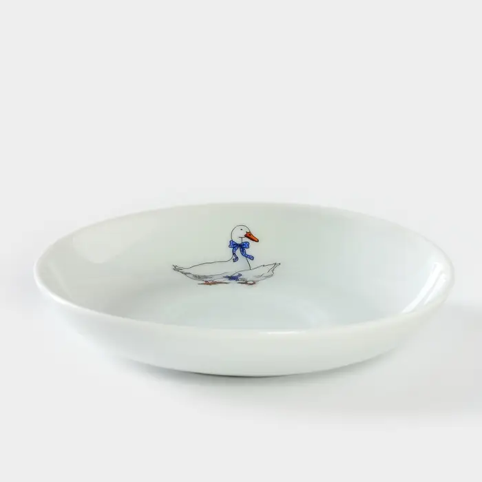 Блюдце фарфоровое &laquo;Гуси&raquo;, d=15 см