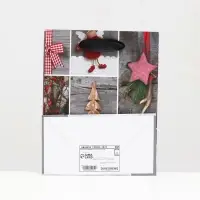 Пакет ламинированный &laquo;Рождественские игрушки&raquo; 11,5 х 14,5 х 6 см