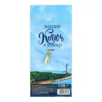 Ключ сувенирный на Выпускной &laquo;К знаниям&raquo;, металл, 4 х 7,8 см