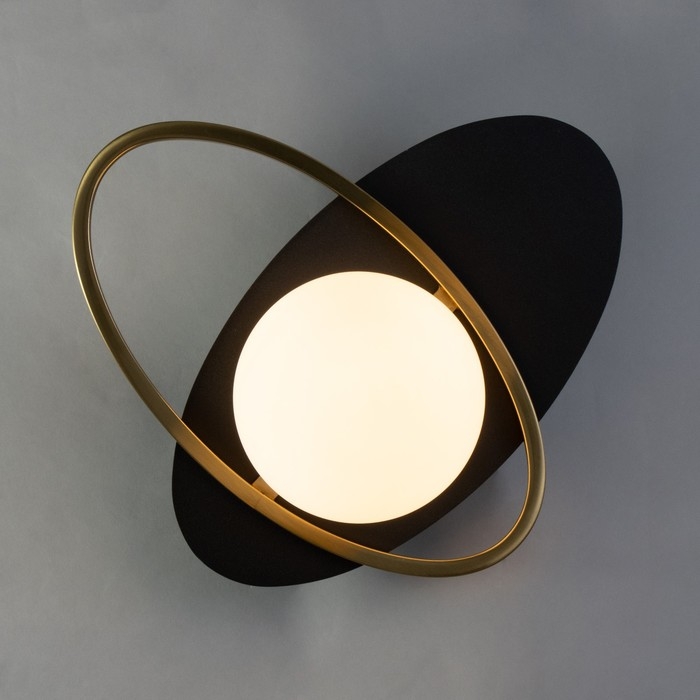 Бра "Хаггес" Е27 40Вт золото-черный 30х16х30см