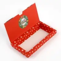 Коробка для шоколада с местом для денег &laquo;Снежный городок&raquo;, 20 х 2 х 10 см