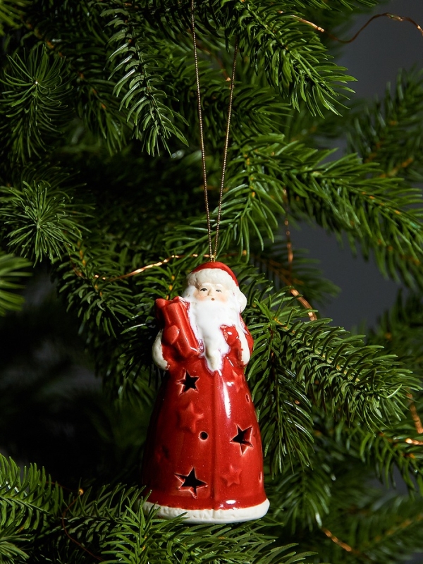 Светодиодная подвеска Светодиодная подвеска "Дед Мороз" 9.6х5.1х5.1, 1 LED, LR44x3(в компл.), Т/БЕЛЫЙ