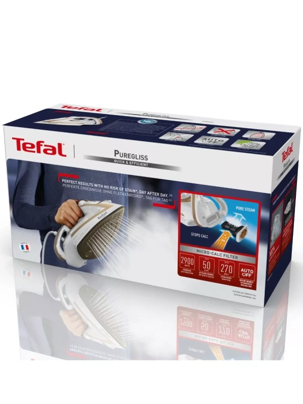 Паровой утюг Puregliss FV8042E0, с автовыключением, 2900 Вт