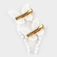 Заколки для волос с бабочками &laquo;Чудесная&raquo;, 2 шт, 5 х 3 см