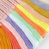 Набор ниток мулине №6, 8 &plusmn; 1 м, 12 шт