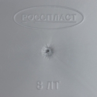 Контейнер для мусора &laquo;Камелия&raquo;, 8 л, цвет серебристый перламутр/чёрный