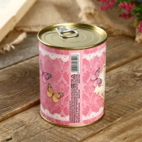 Подарочные носки в банке &laquo;Любимой маме&raquo;, (внутри носки женские, цвет белый)