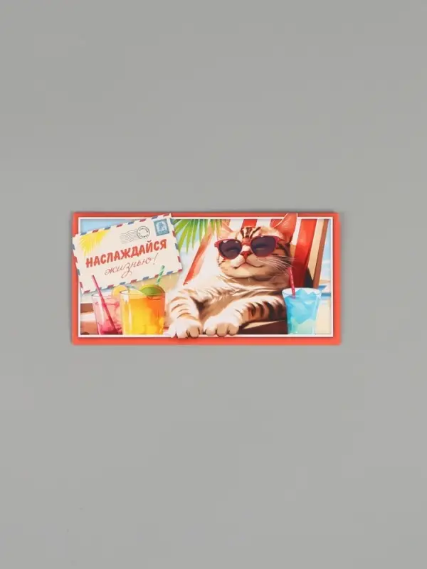 Конверт для денег &laquo;Наслаждайся жизнью!&raquo;, 16,5 х 8 см