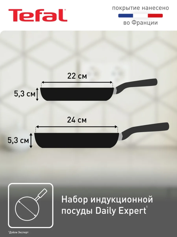 Набор сковород Daily Expert 22 24 см, Франция