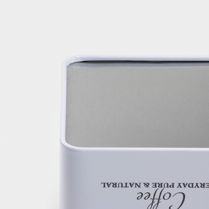 Банка для кофе &laquo;Дом и поле&raquo;, 1,2л, 12&times;10 см, цвет белый