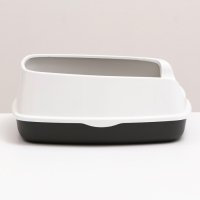 Туалет «Айша» S с высоким бортом, 45 х 35 х 18,5 см, серый Туалет «Айша» S с высоким бортом, 45 х 35 х 18,5 см, серый