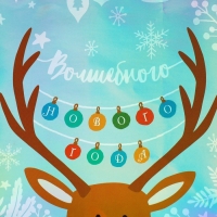 Пакет голографический &laquo;Волшебного&raquo;, MS 18 х 23 х 10 см, Новый год