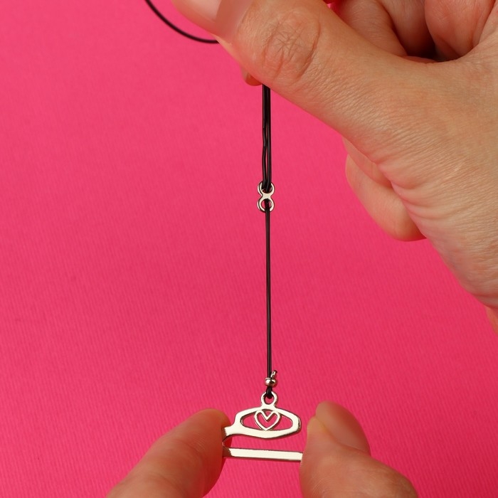 Бретели силиконовые, фурнитура металл, 1 мм, 40 см, пара, цвет чёрный Бретели силиконовые, фурнитура металл, 1 мм, 40 см, пара, цвет чёрный