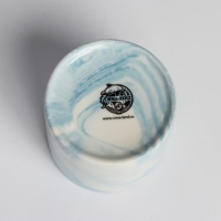 Горшок для цветов керамический с тиснением, кашпо &laquo;Расти&raquo;, 8 х 7,5 см