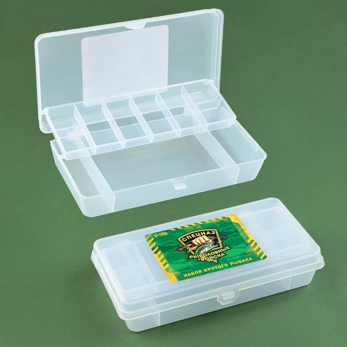 Контейнер для рыболовных снастей «Рыболовные войска», 19,8 х 10 х 4 см Контейнер для рыболовных снастей «Рыболовные войска», 19,8 х 10 х 4 см