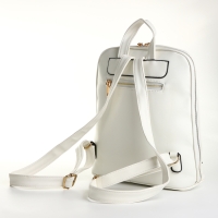 Рюкзак городской на молнии, цвет белый Рюкзак городской на молнии, цвет белый