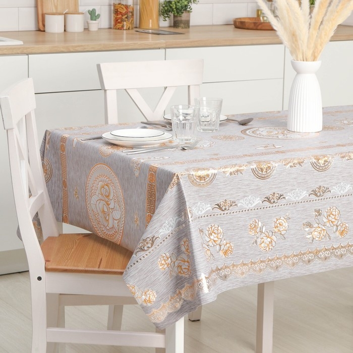 Клеёнка на стол &laquo;Мэлоди&raquo;, на тканевой основе, рулон 20 метров, ширина 137 см