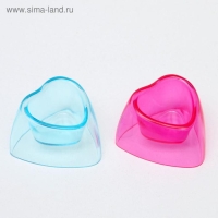 Миска для грызунов Carno прозрачная .7 х 6,7 х 4,3 см, микс цветов