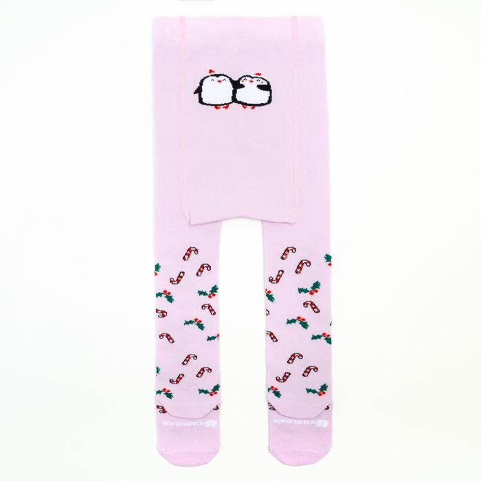 Новый год.Колготки Крошка Я Новый год.Колготки Крошка Я "Карамельки", розовый, рост 74-80 см