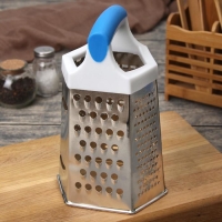 Тёрка шестигранная Доляна &laquo;Помощник&raquo;, 10&times;12&times;20 см, цвет МИКС