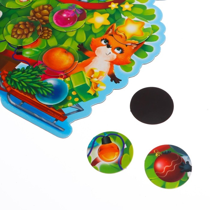 Магнитная новогодняя ёлка &laquo;Новый год! Игрушки&raquo;