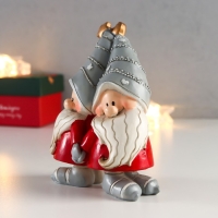 Сувенир полистоун "Дедушки Морозы спина к спине" 12,5х6х9,5 см