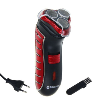 Электробритва Sakura SA-5414RB, 3 Вт, сеточная, 3 плавающие головки, триммер, АКБ, красная Электробритва Sakura SA-5414RB, 3 Вт, сеточная, 3 плавающие головки, триммер, АКБ, красная